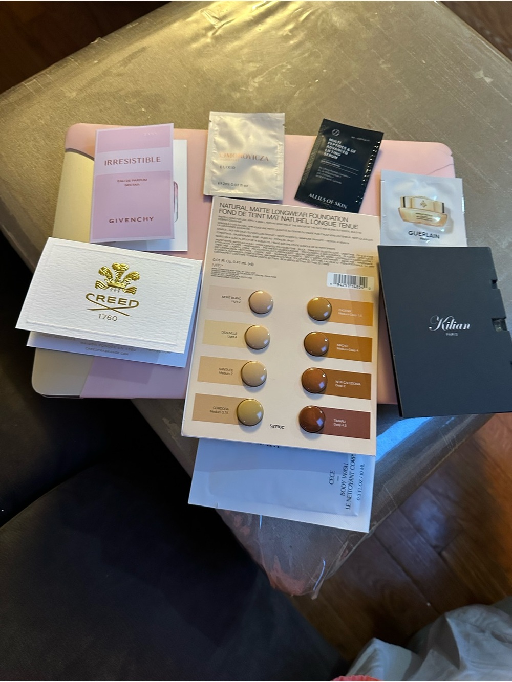 Creed  sample bundle with pink accents